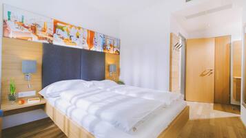 Hypo-allergenic bedding, individually decorated, individually furnished