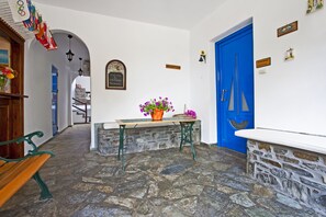 Majoituspaikan sisäänkäynti