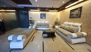 Sitteområde i lobbyen