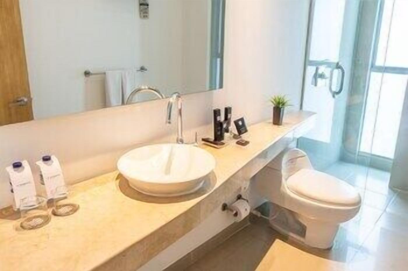 Bathroom | Shower, free toiletries, hair dryer, towels