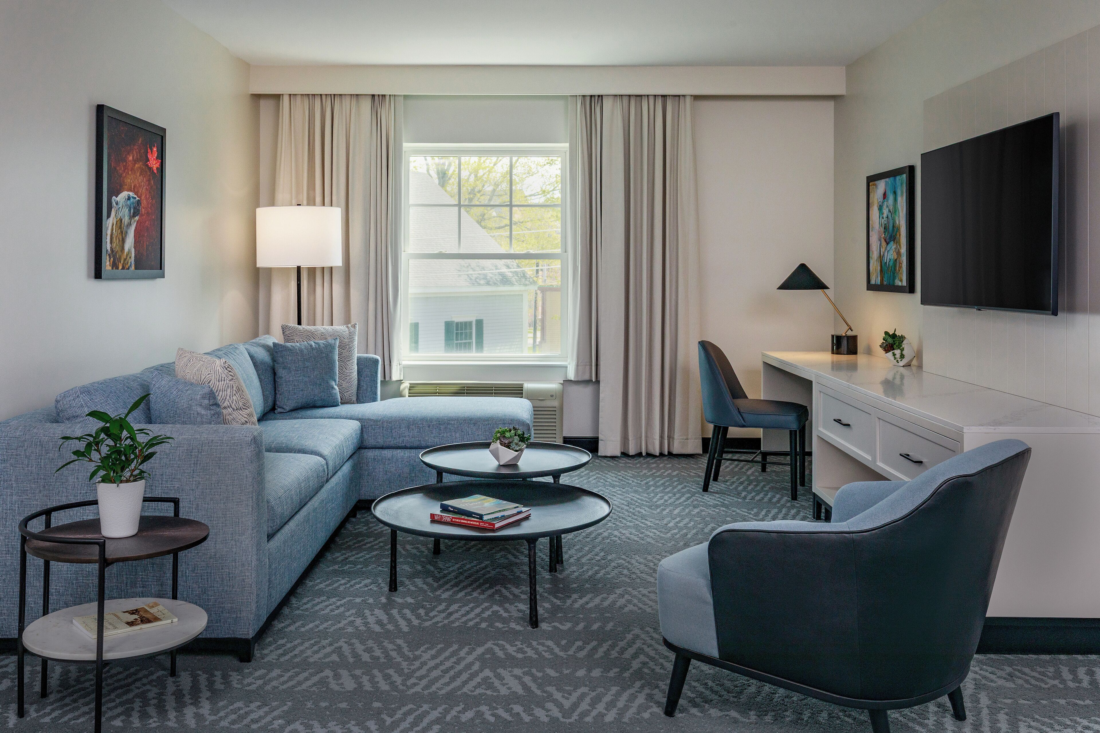 Suite, 1 King Bed | Living area | TV