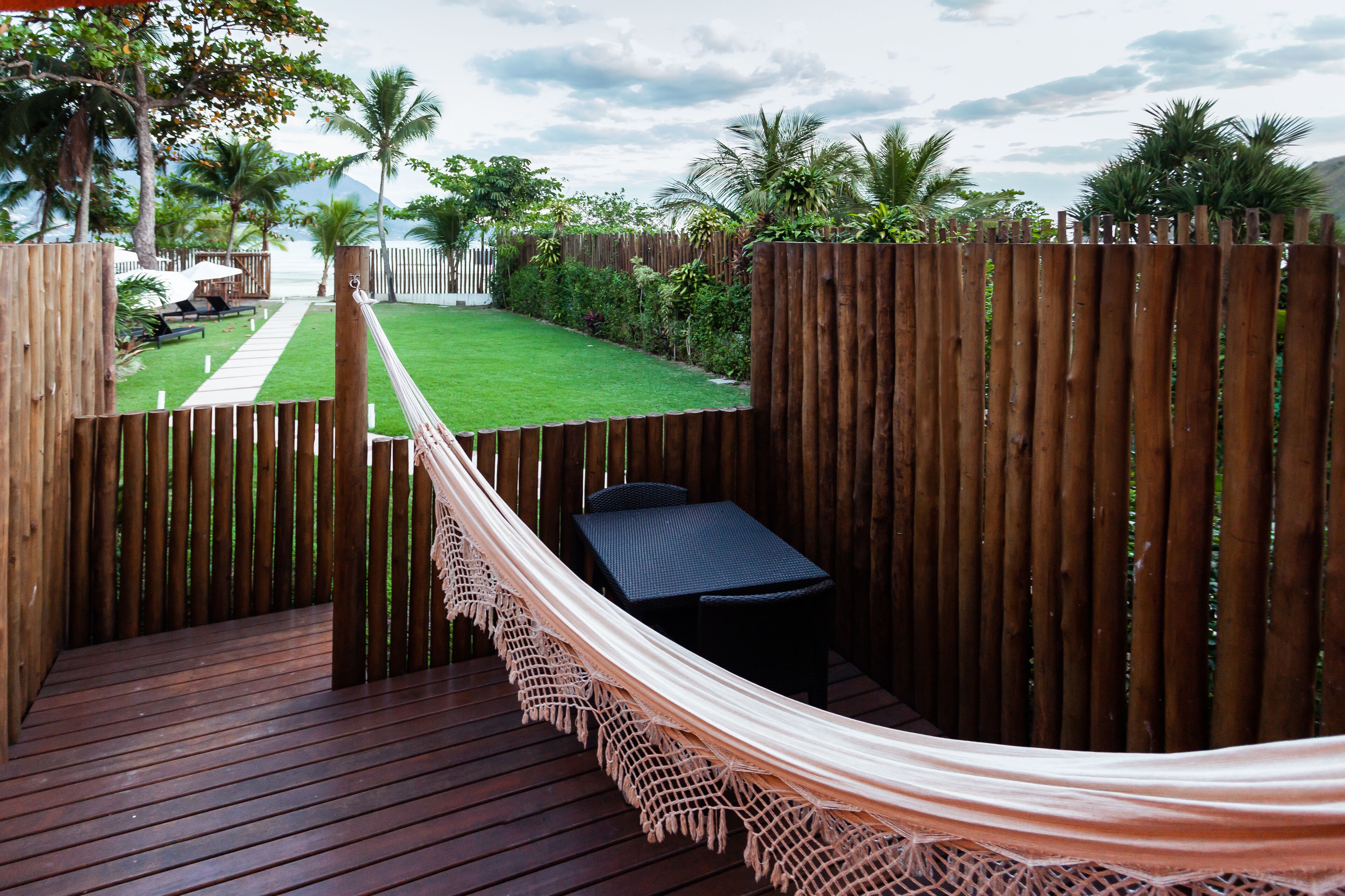 Luxe suite, uitzicht op oceaan | Terras