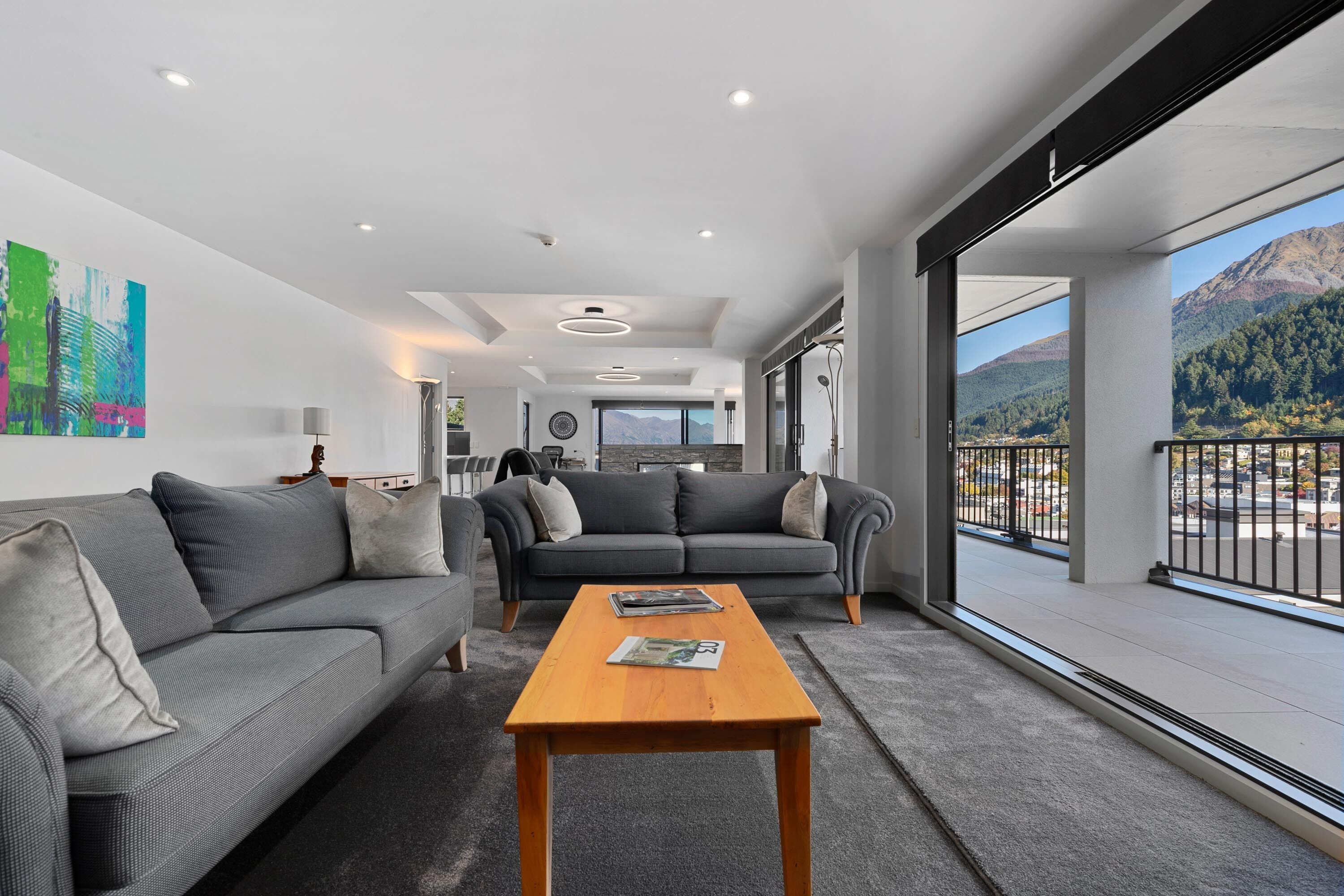 Cobertura luxo, 3 quartos (Earnslaw) | Roupas de cama premium, individualmente decorados