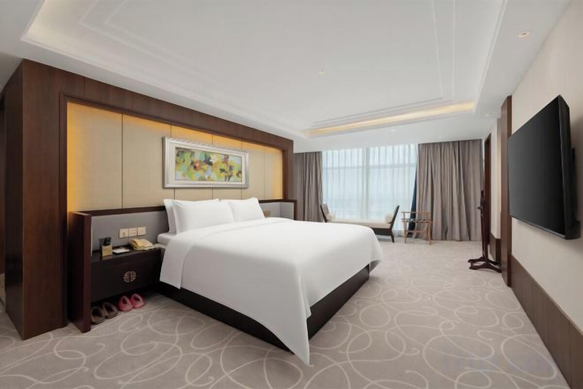 Minibar, desk, WiFi (free), bed sheets