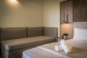 Quarto triplo superior | Área de estar