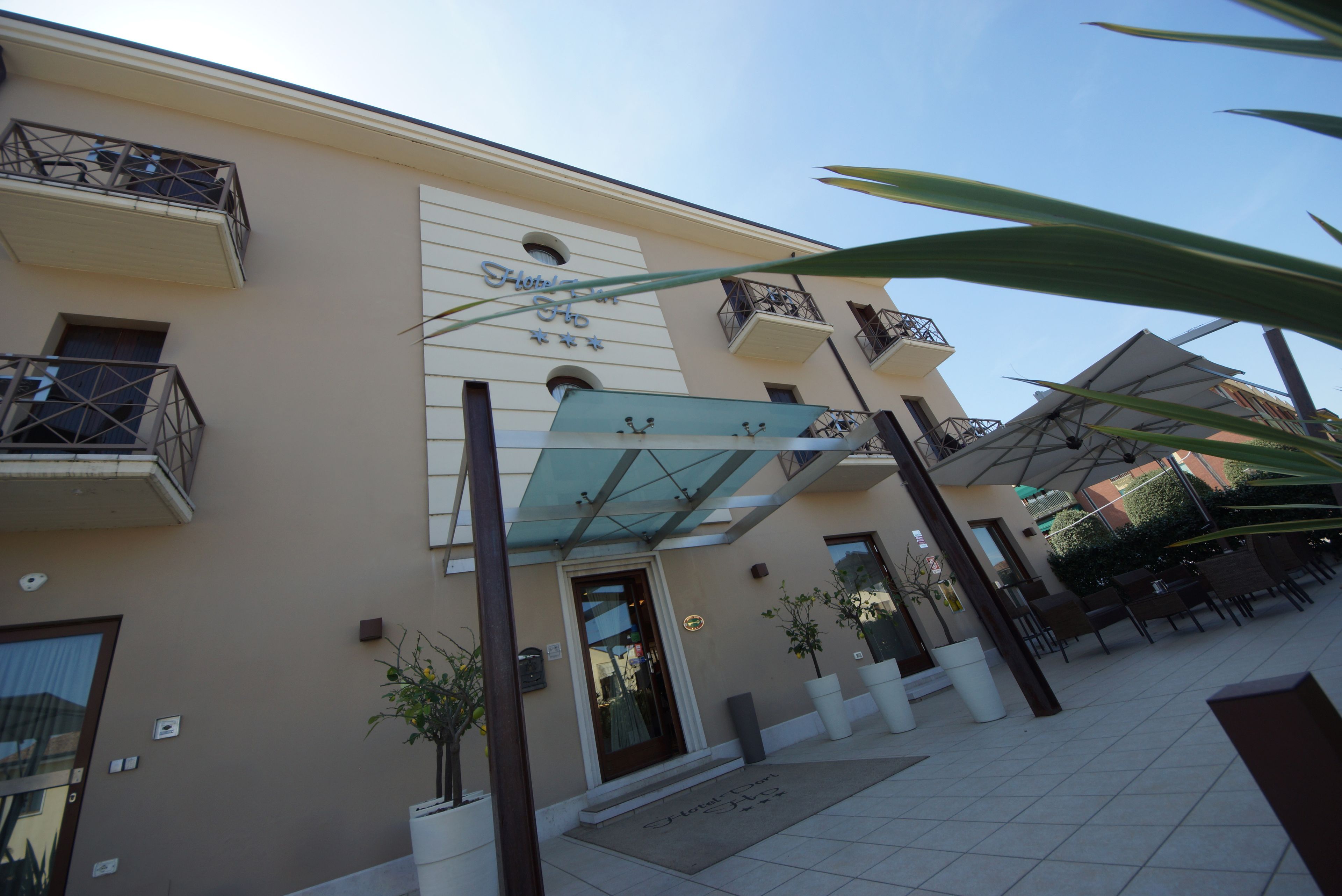 Overnatningsstedets facade