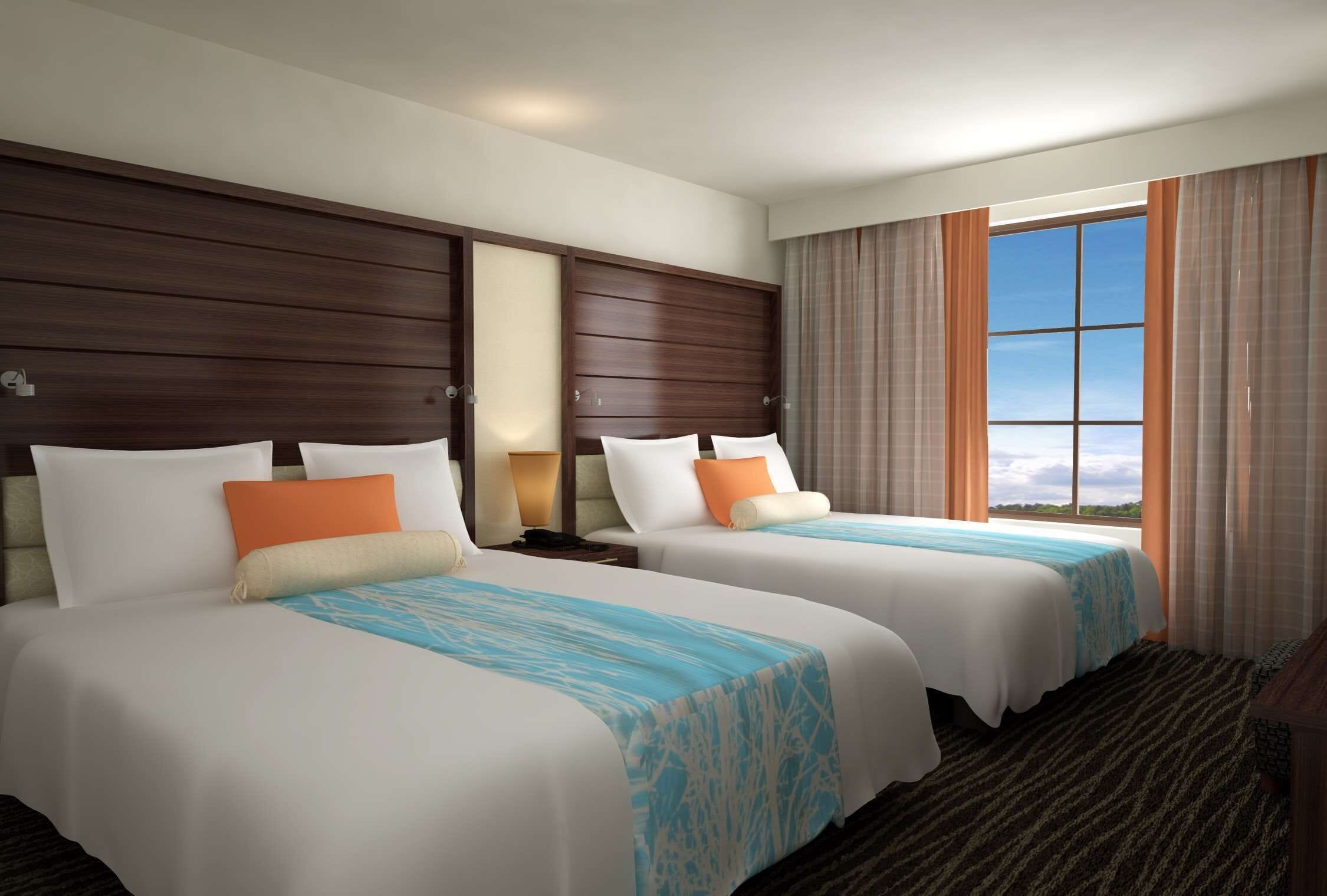 suite, 2 queen beds | in-room safe, desk, iron/ironing board, free wifi