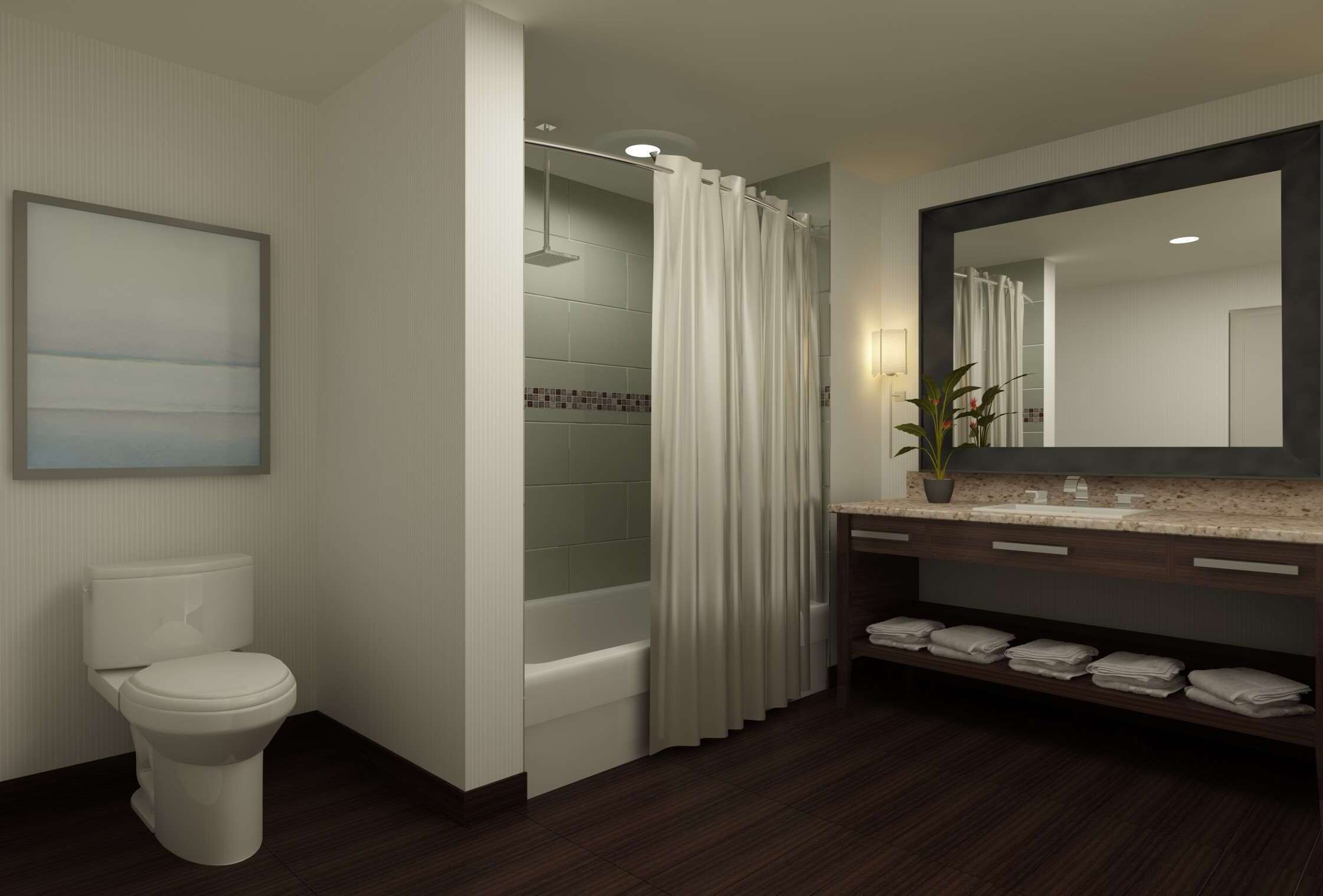 free toiletries, hair dryer, towels