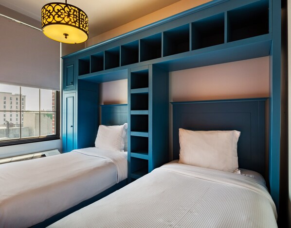 标准房, 2 张单人床, 无烟房 | 埃及棉床单、高档床上用品、加厚床垫、客房内保险箱