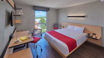 Down comforters, desk, iron/ironing board, free WiFi