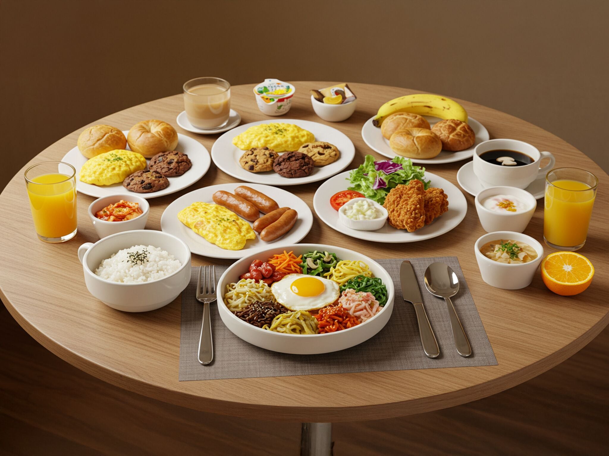 daily buffet breakfast (krw 19800 per person)