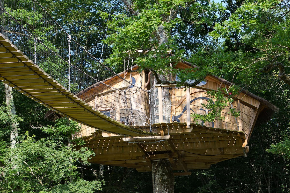 Cabin in the trees | View from room
