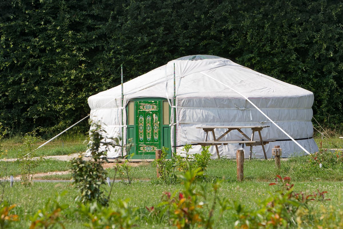 Telt (yurt for 7 persons) | Barnesenger, wi-fi (inkludert) og sengetøy