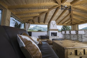 Chalet, 3 Bedrooms, Balcony, Mountain View | Living room | Flat-screen TV