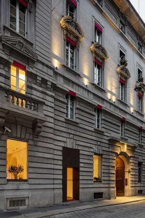 Majoituspaikan julkisivu