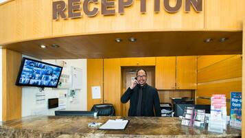 Check-in/check-out kiosk