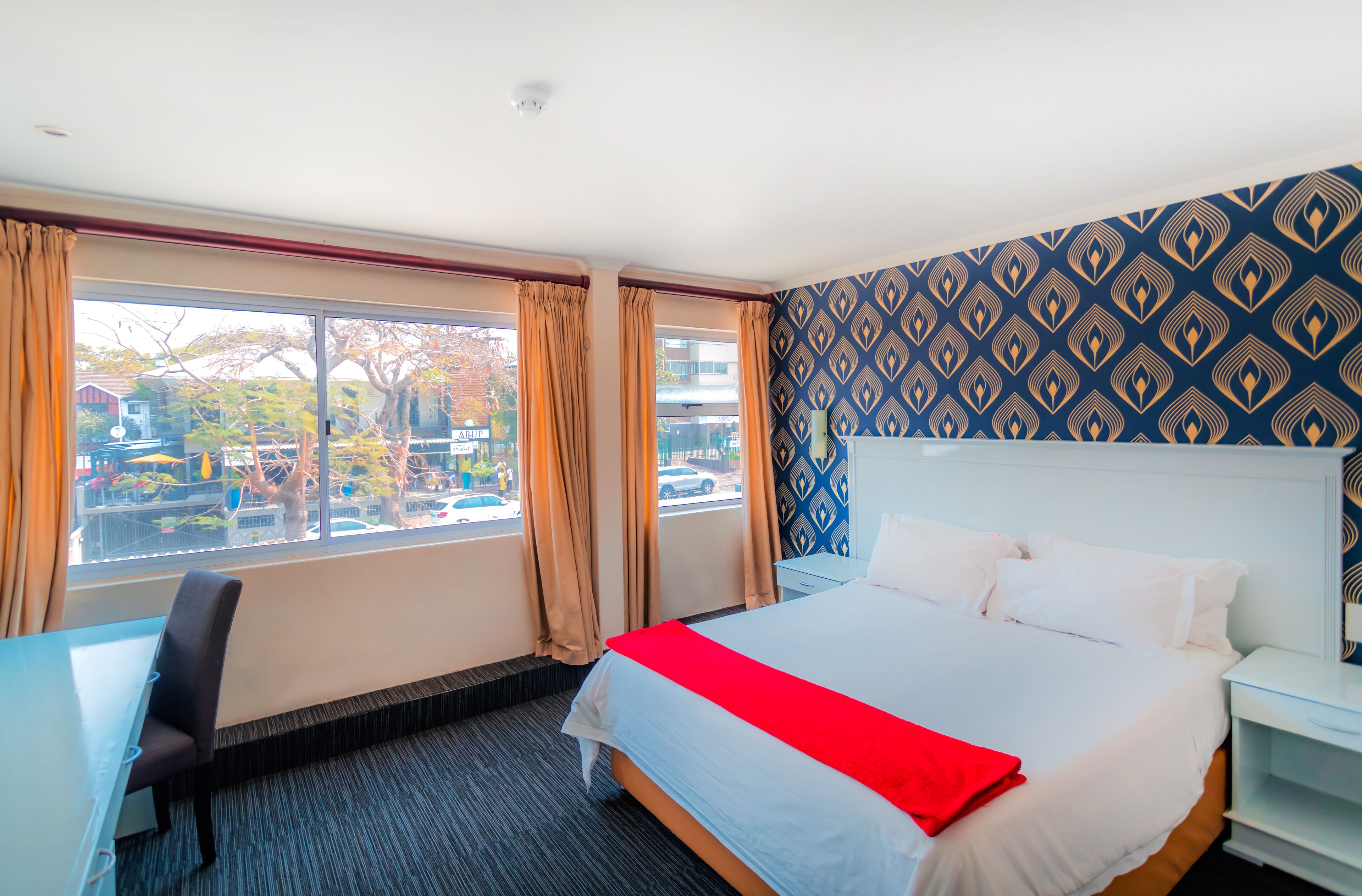 In-room safe, desk, soundproofing, free cribs/infant beds