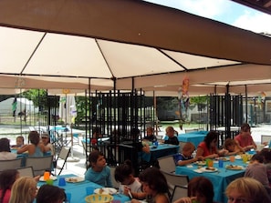 Lunch and dinner served, local cuisine