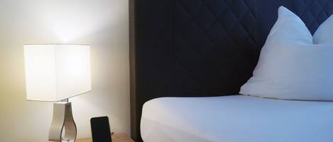 Dobbeltrom – classic, 1 kingsize-seng, ikke-røyk | Sengetøy av topp kvalitet, minibar, blendingsgardiner og sengetøy