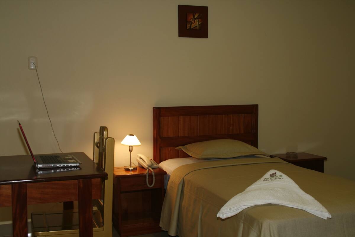 Desk, cribs (surcharge), rollaway beds (surcharge), WiFi (free)