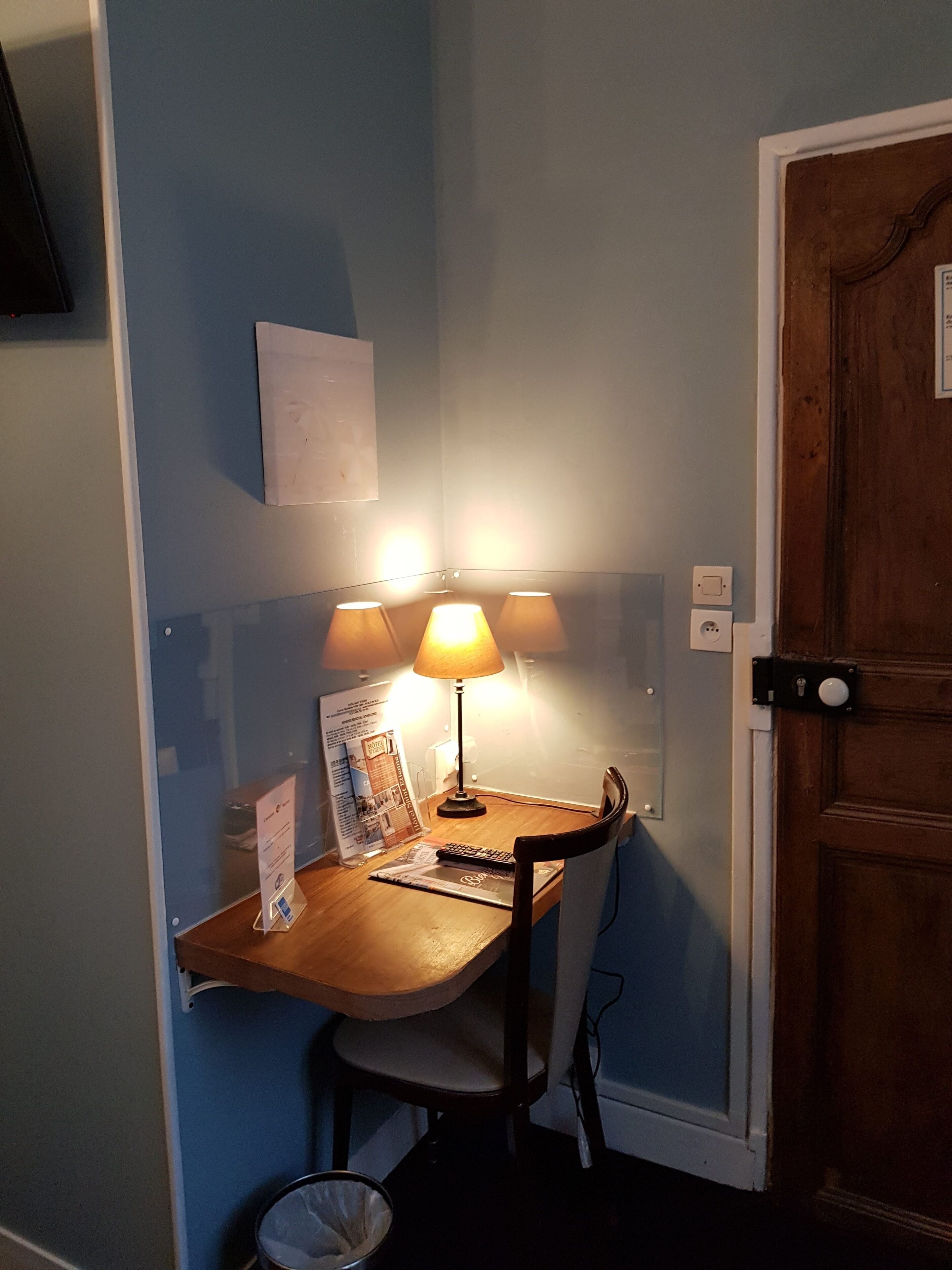 individually decorated, individually furnished, desk, iron/ironing board