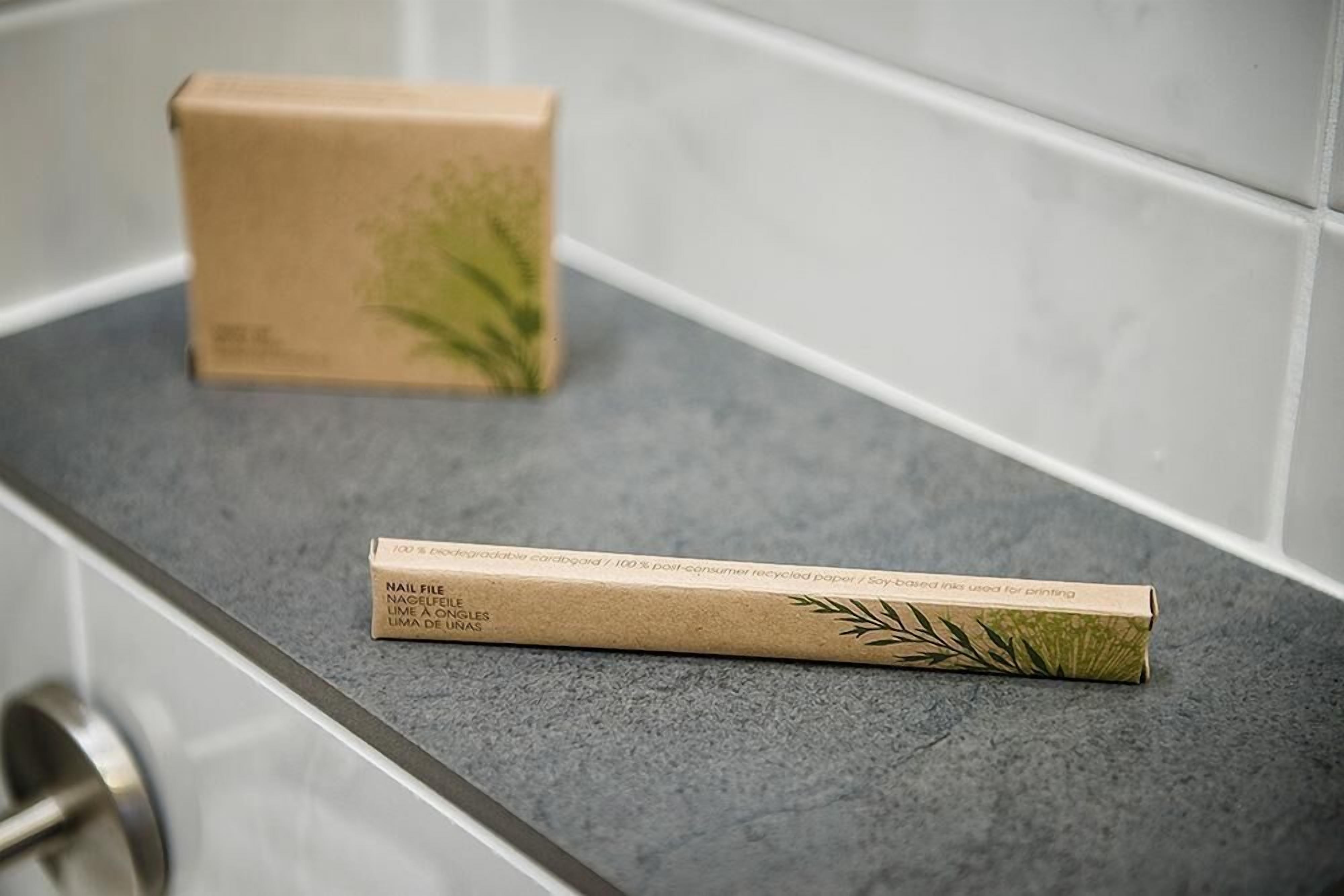 free toiletries, hair dryer, towels