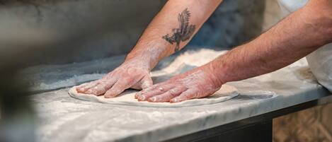 Breakfast, lunch and dinner served