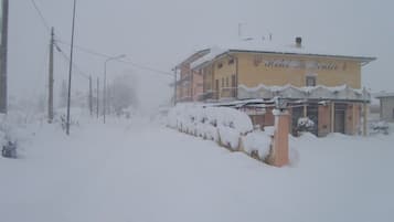Vue depuis lâhĂ©bergement