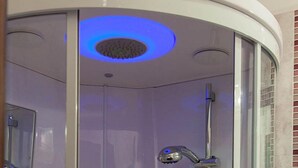 Appartement, 1 chambre | Douche de la salle de bain
