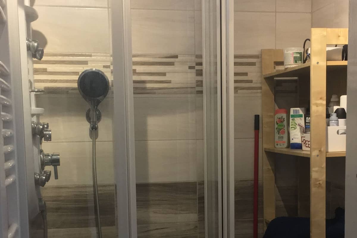 Hårtork, handdukar, tvål och toalettpapper