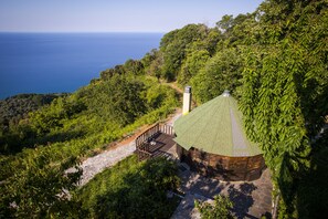 Deluxe Bungalow, Balcony, Sea View | Premium bedding, in-room safe, individually decorated
