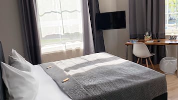 Kahden hengen huone | Allergiatestatut vuodevaatteet, untuvapeitot