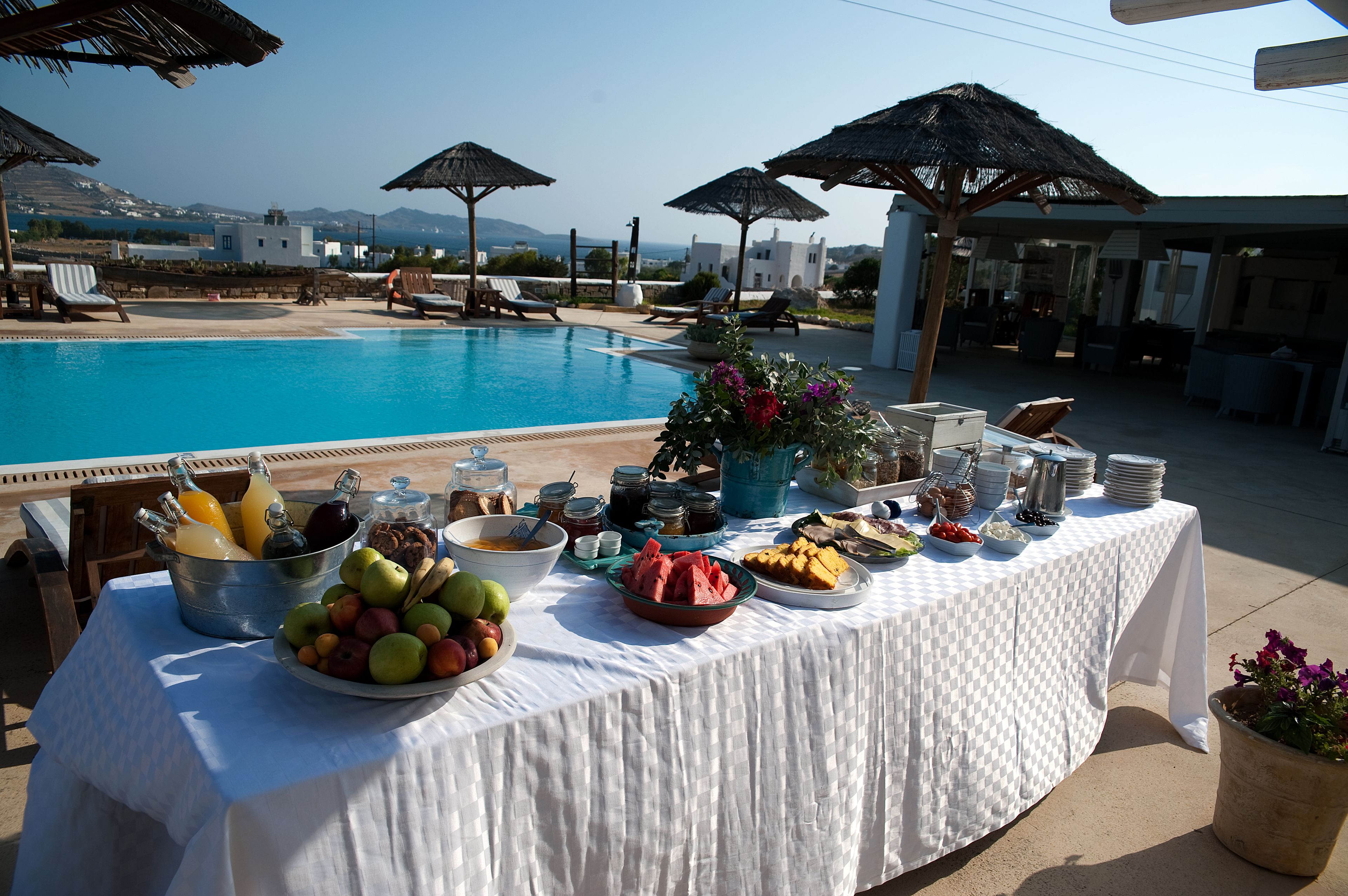 daily buffet breakfast (eur 8 per person)