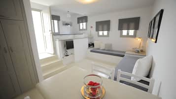 Quarto executivo (Maisonette) | Sala de estar | TV LCD, DVD player