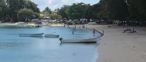 Vlak bij het strand