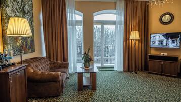 Deluxe tweepersoonskamer | Uitzicht op het park