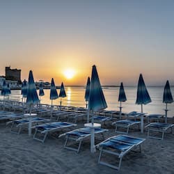 Private beach