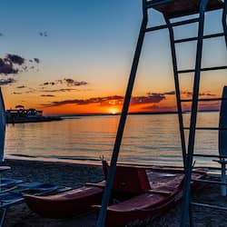 Private beach
