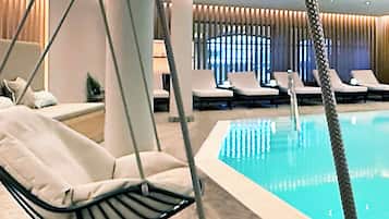 Sauna, hot tub, steam room, body treatments, aromatherapy