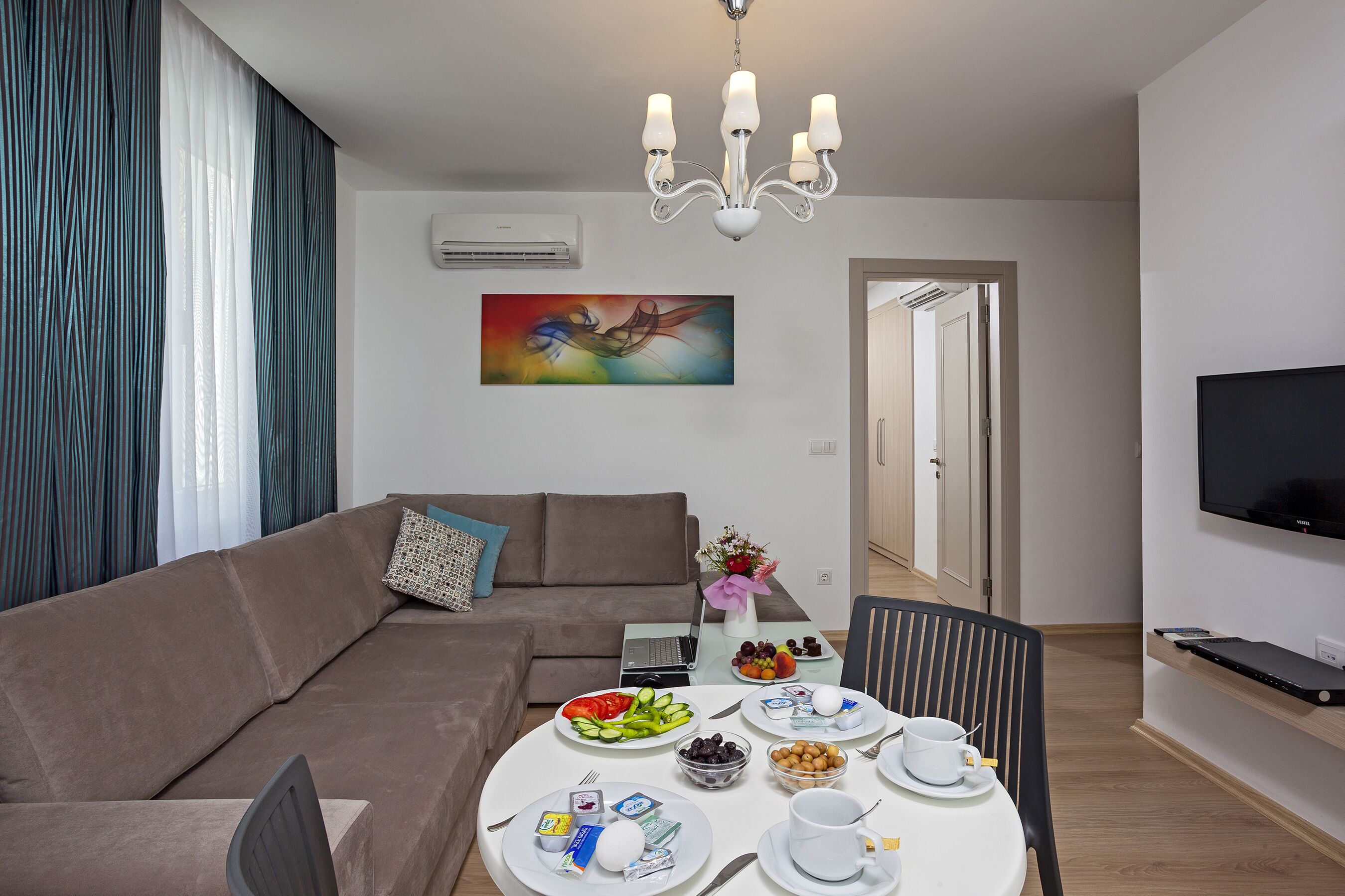 1+1 apartment - anex building | living room | lcd tv