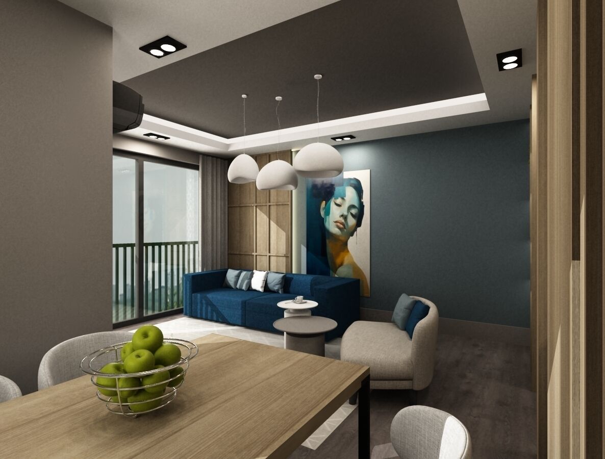 2+1 APARTMENT - ANEX BUILDING | Oleskelualue | LCD-televisio