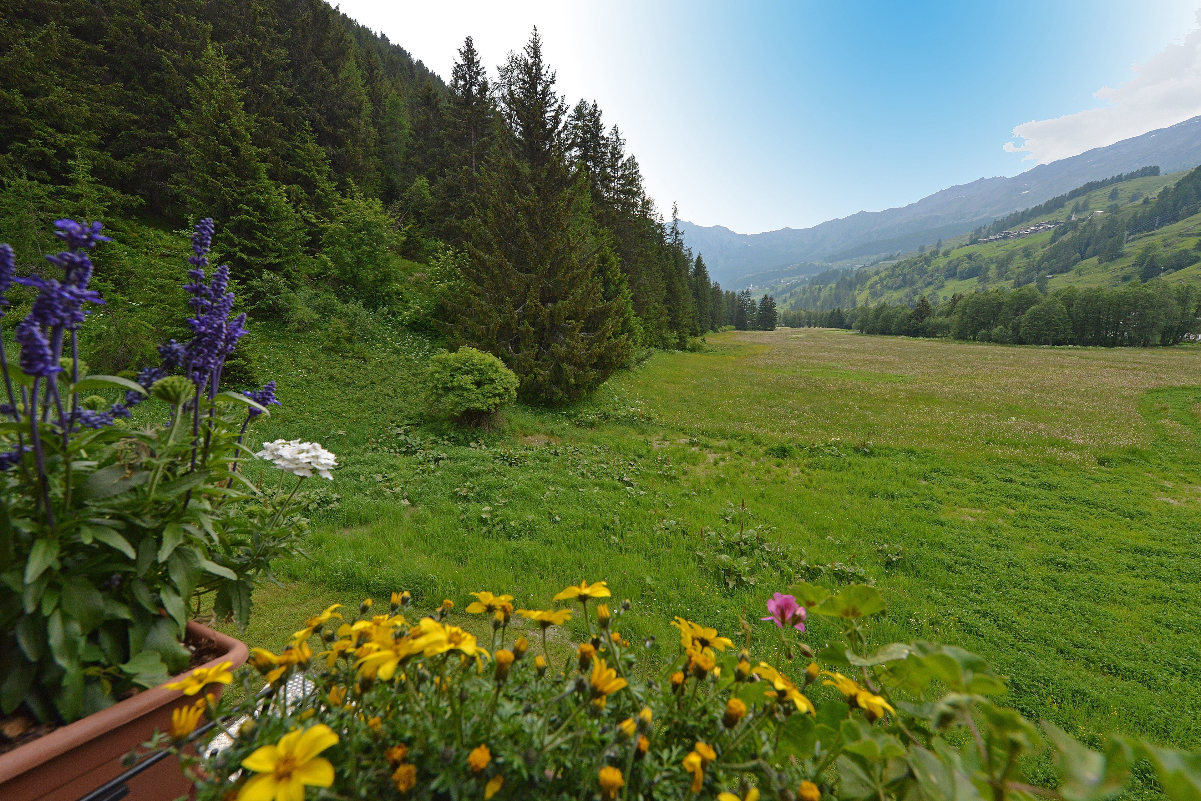 Blick von der Unterkunft