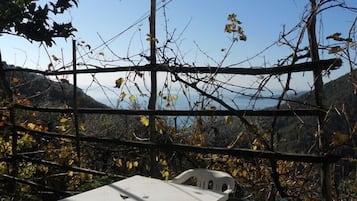 Vue depuis lâhĂ©bergement