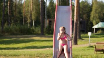 On the beach, sun loungers, beach volleyball, kayaking