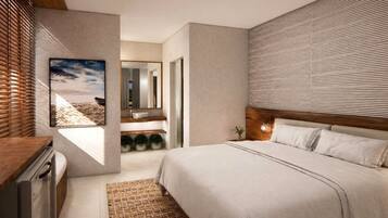 Standard Plus | 1 quarto, roupas de cama premium, frigobar, cofres nos quartos
