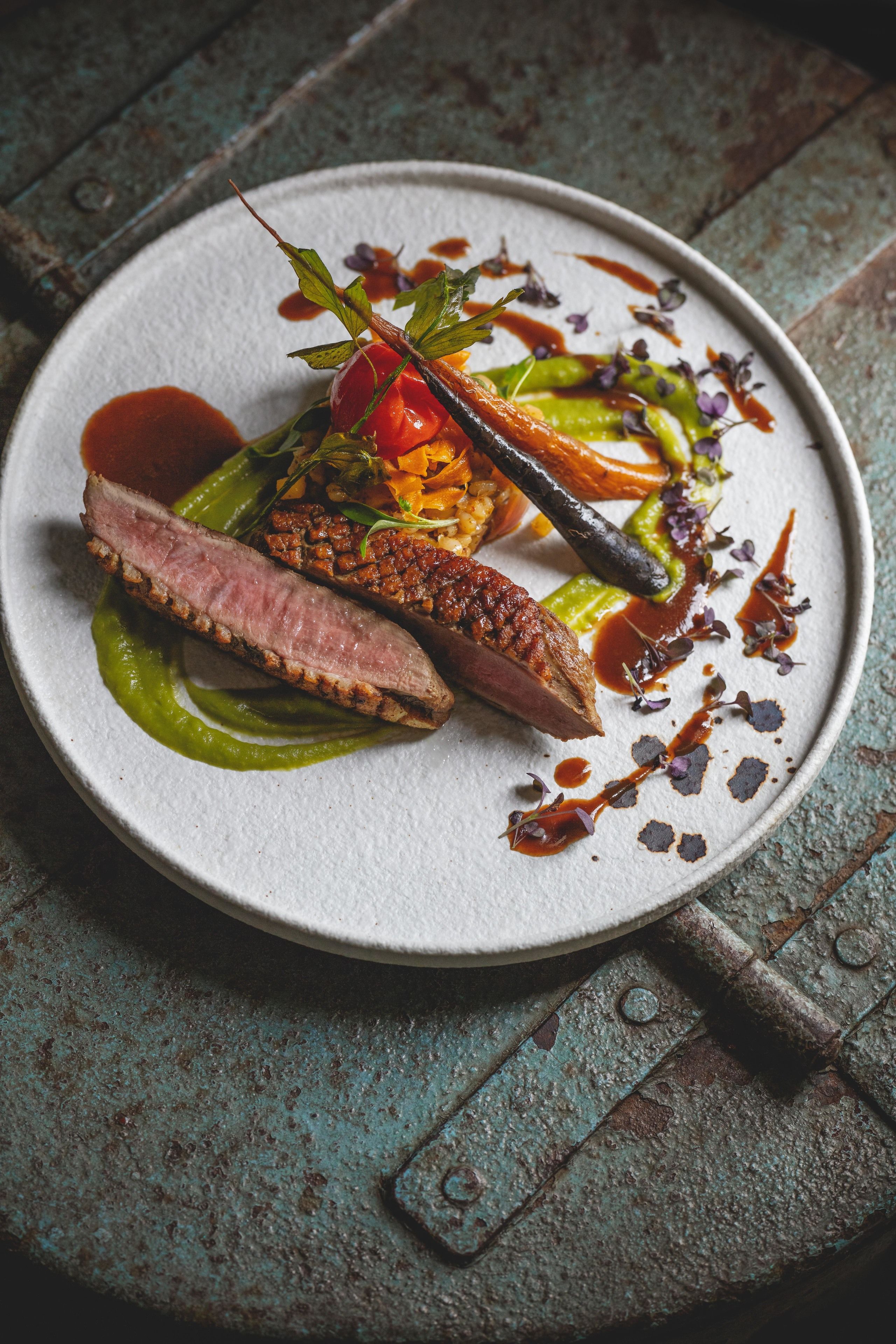 lunch and dinner served, modern european cuisine