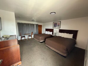 Standard Room, 2 Queen Beds | Living area | Flat-screen TV