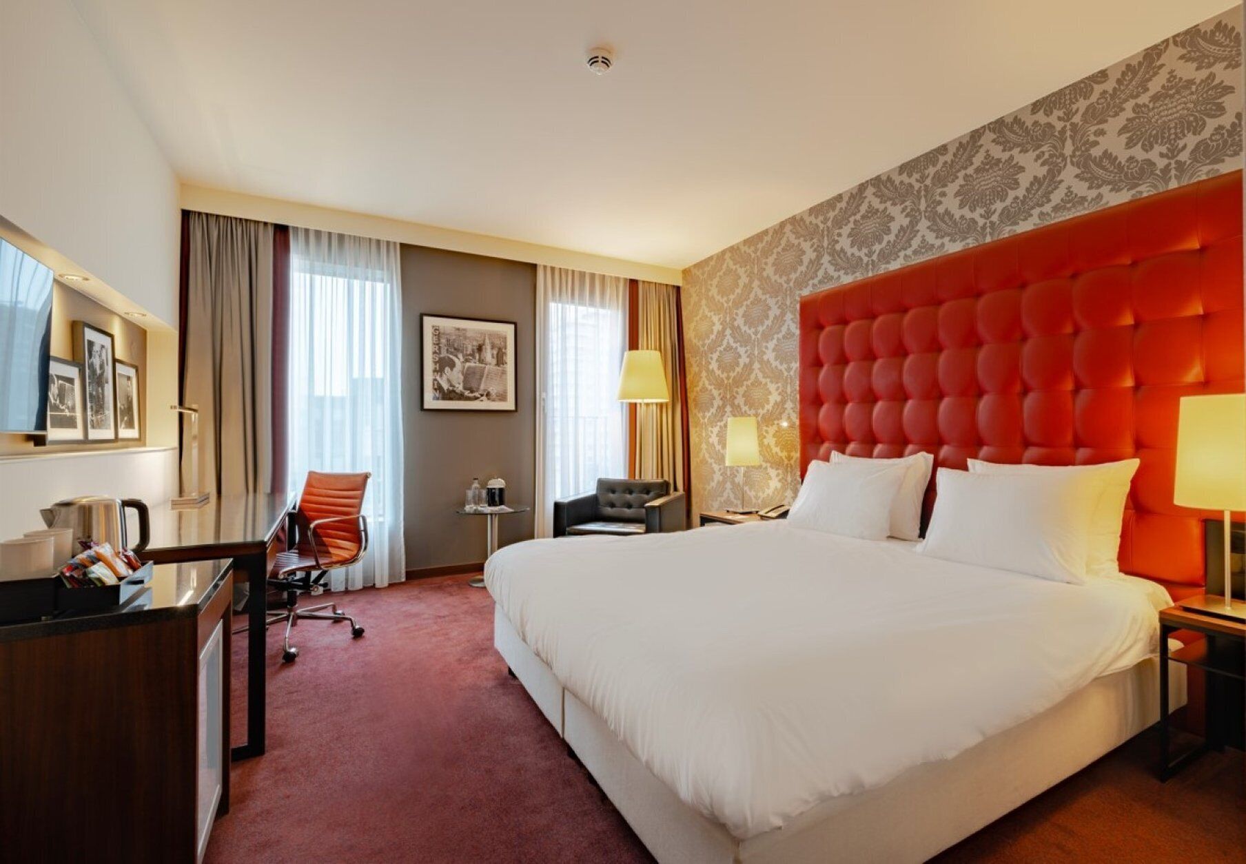 Hypo-allergenic bedding available, minibar, in-room safe, desk