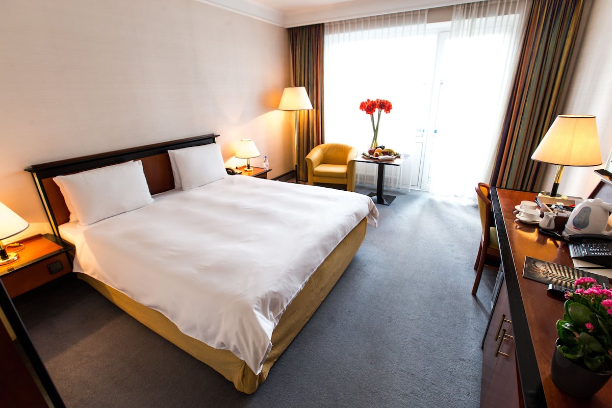 Standard Room, 1 King Bed | Hypo-allergenic bedding available, minibar, in-room safe, desk
