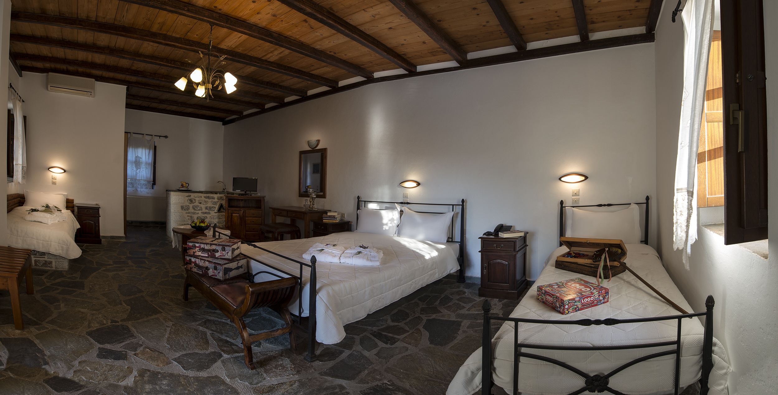 quadruple room, balcony, sea view | premium bedding, pillow-top beds, in-room safe, individually decorated